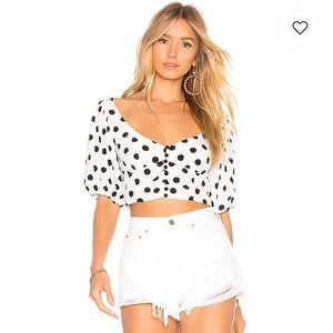 For Love & Lemons Lexington Crop Top